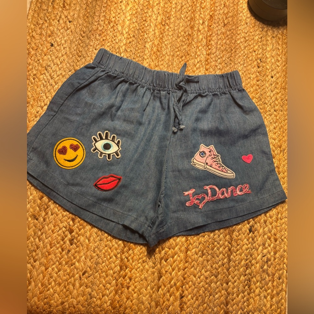 Embroidered Denim Women's Shorts